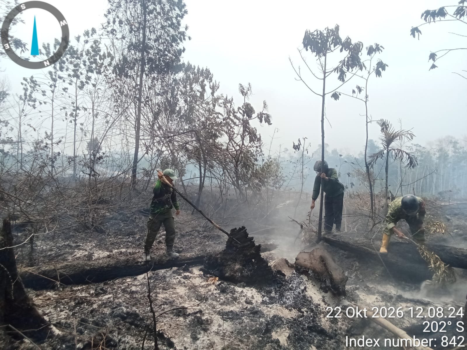 Kodam XIX/Tuanku Tambusai Cek Titik Hotspot Karhutla di Inhil, 3 Hektare Lahan Terbakar