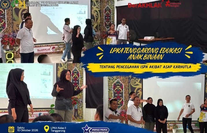 LPKA Tenggarong Edukasi Anak Binaan Tentang Pencegahan ISPA Akibat Asap KARHUTLA