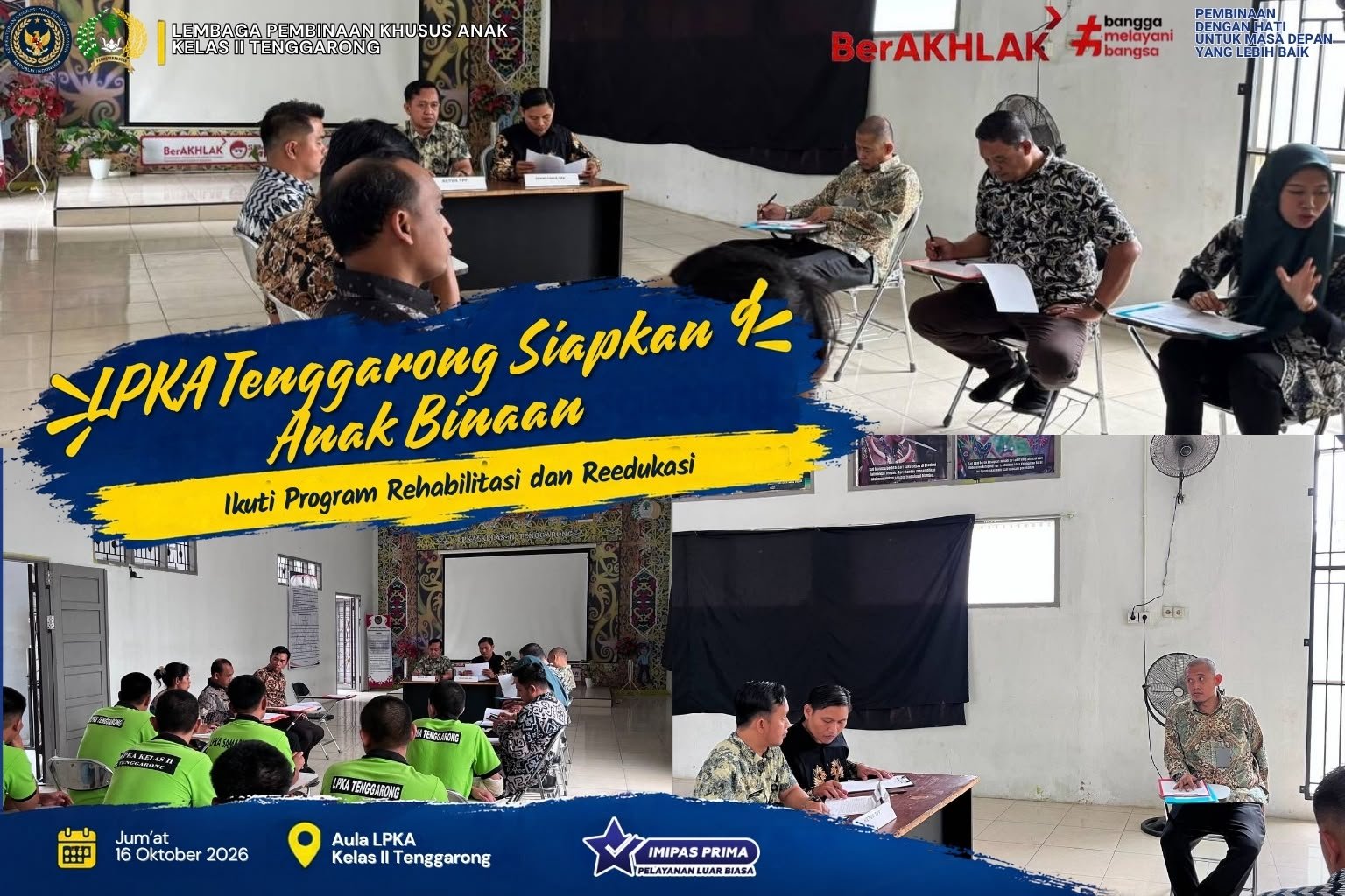LPKA Tenggarong Siapkan 9 Anak Binaan Ikuti Program Rehabilitasi dan Reedukasi