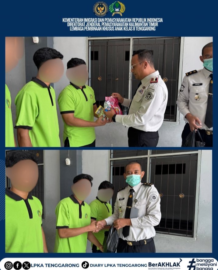 LPKA Tenggarong Penuhi Kebutuhan Perlengkapan Mandi dan Kebersihan Diri Anak Binaan