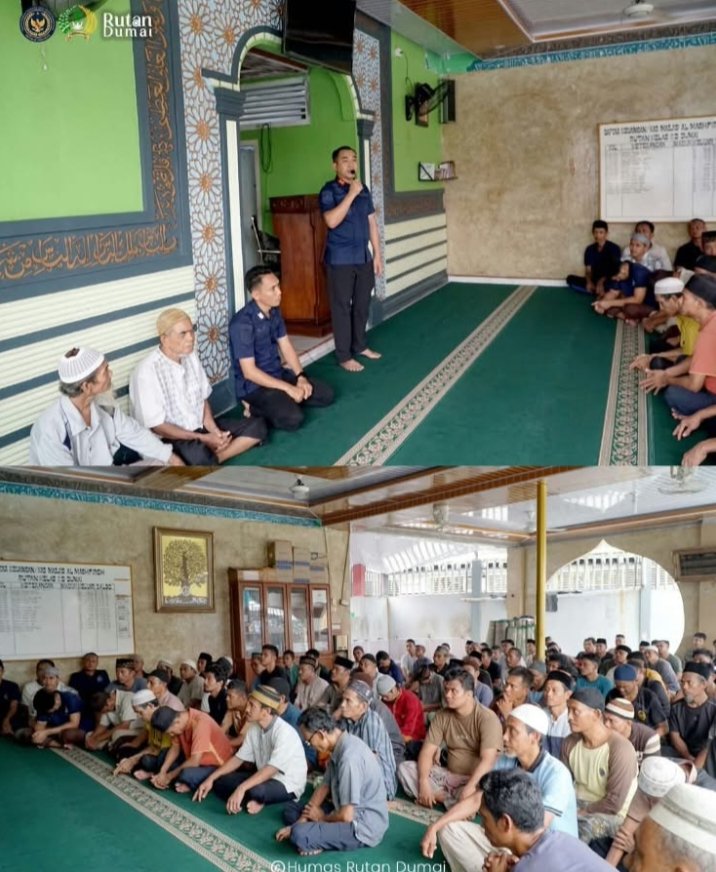 Tingkatkan Pembinaan Kepribadian, Karutan Dumai Beri Penguatan Kerohanian kepada Warga Binaan