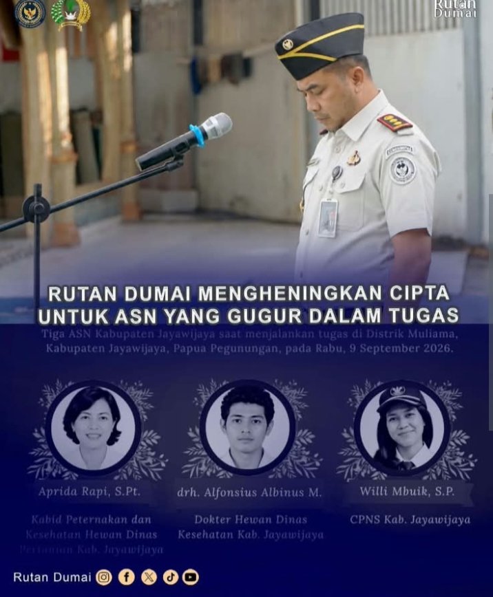 Rutan Dumai Mengheningkan Cipta untuk ASN yang Gugur dalam Tugas
