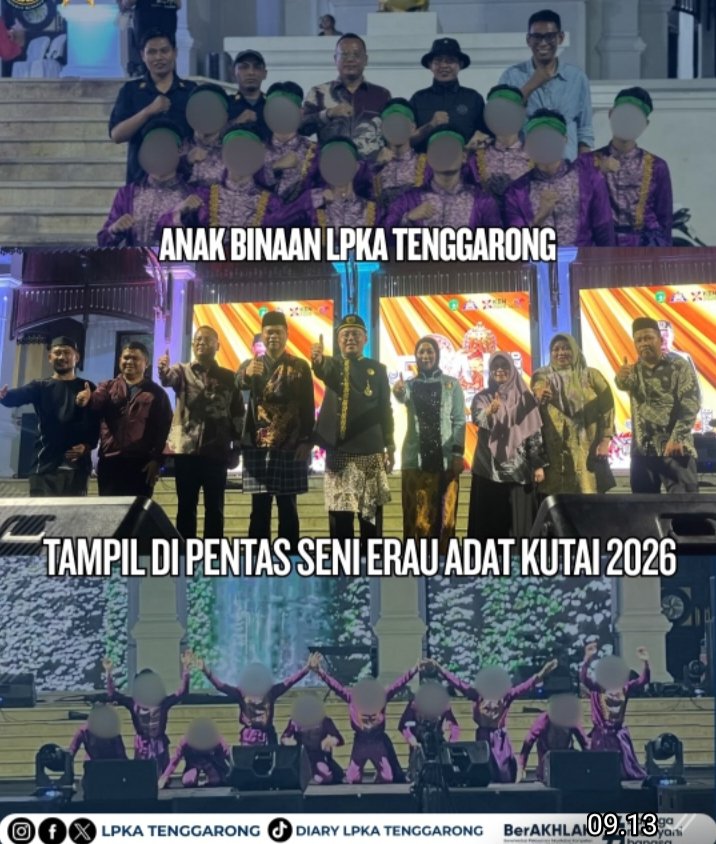 Anak Binaan LPKA Tenggarong Tampil di Pentas Seni Erau Adat Kutai 2026