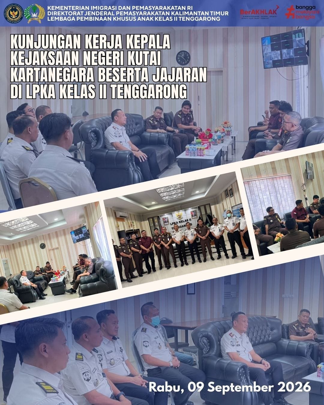 Kajari Kutai Kartanegara Beserta Jajaran Kunjungi LPKA Kelas II Tenggarong, Perkuat Sinergi dan Kolaborasi Ketahanan Pangan