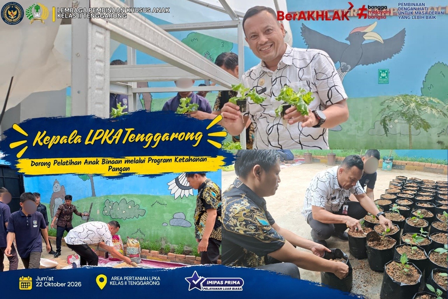 Kepala LPKA Tenggarong Dorong Pelatihan Anak Binaan melalui Program Ketahanan Pangan