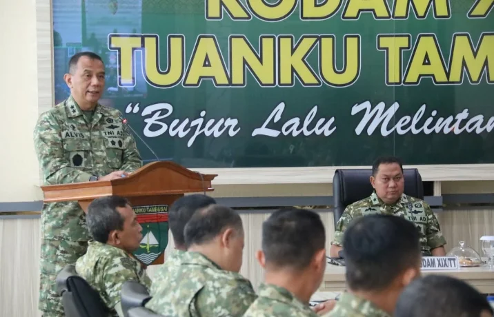 Kodam XIX Tuanku Tambusai Terima Tim Audit Itjen TNI, Efektivitas dan Akuntabilitas Jadi Fokus Utama