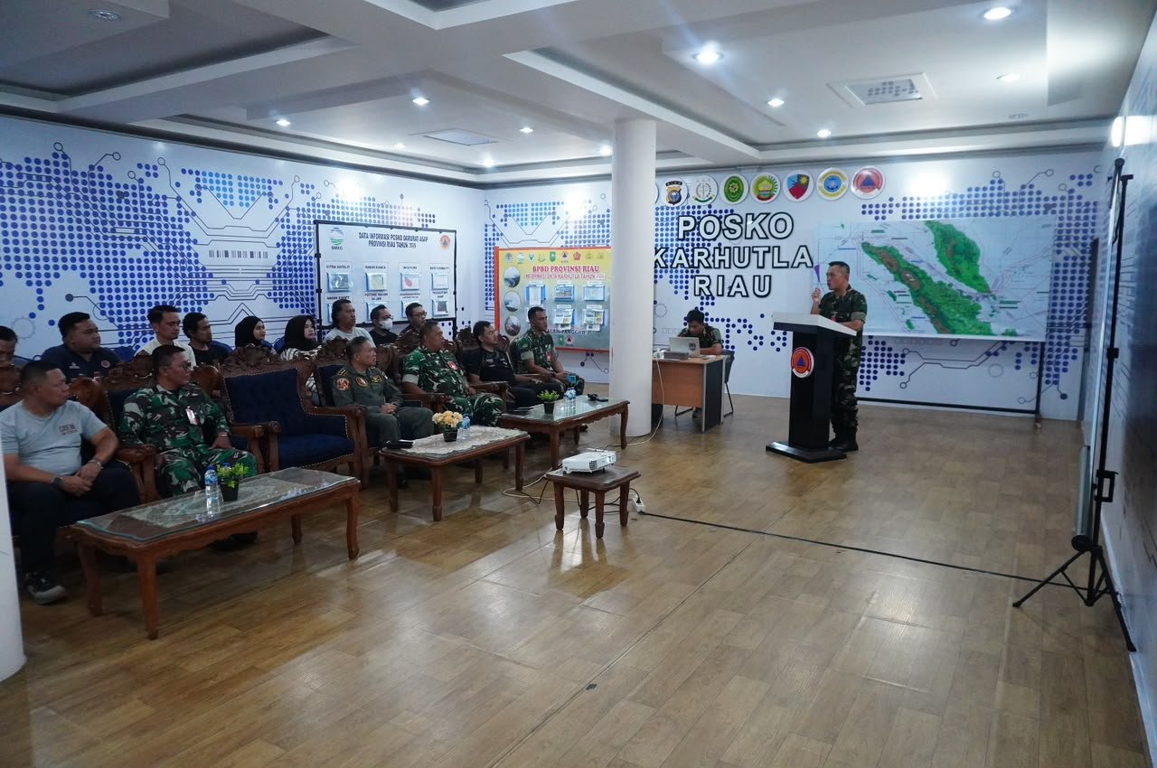 Posko Satgas Udara Lanud Roesmin Nurjadin Perkuat Penanggulangan Karhutla Riau