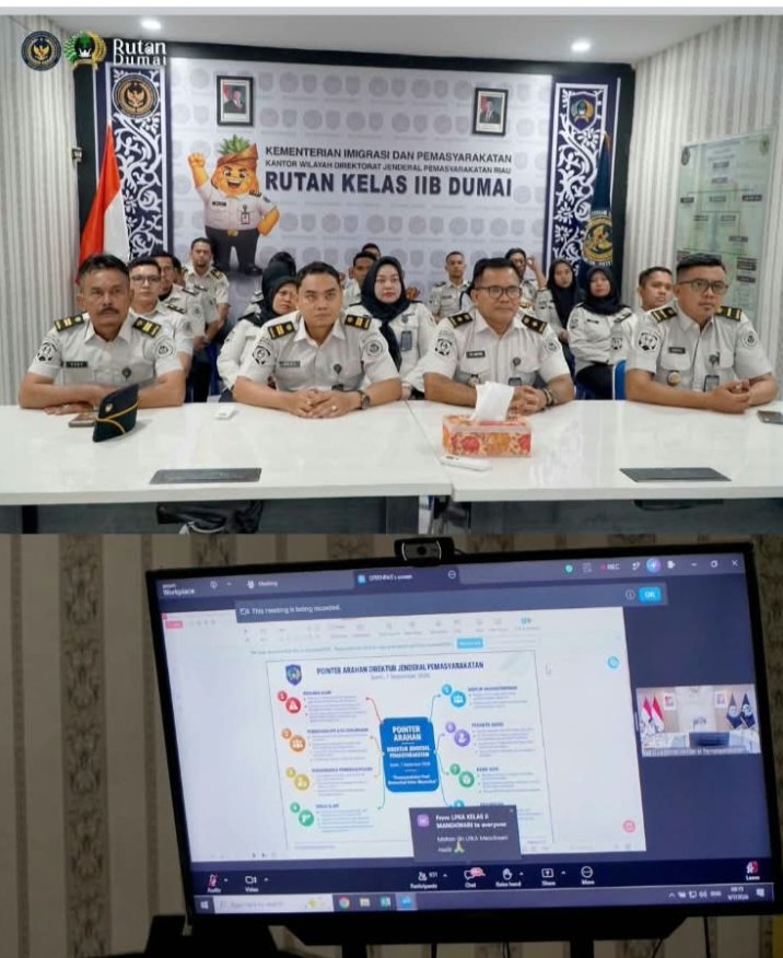 Rutan Dumai Ikuti Penguatan Dari Dirjenpas