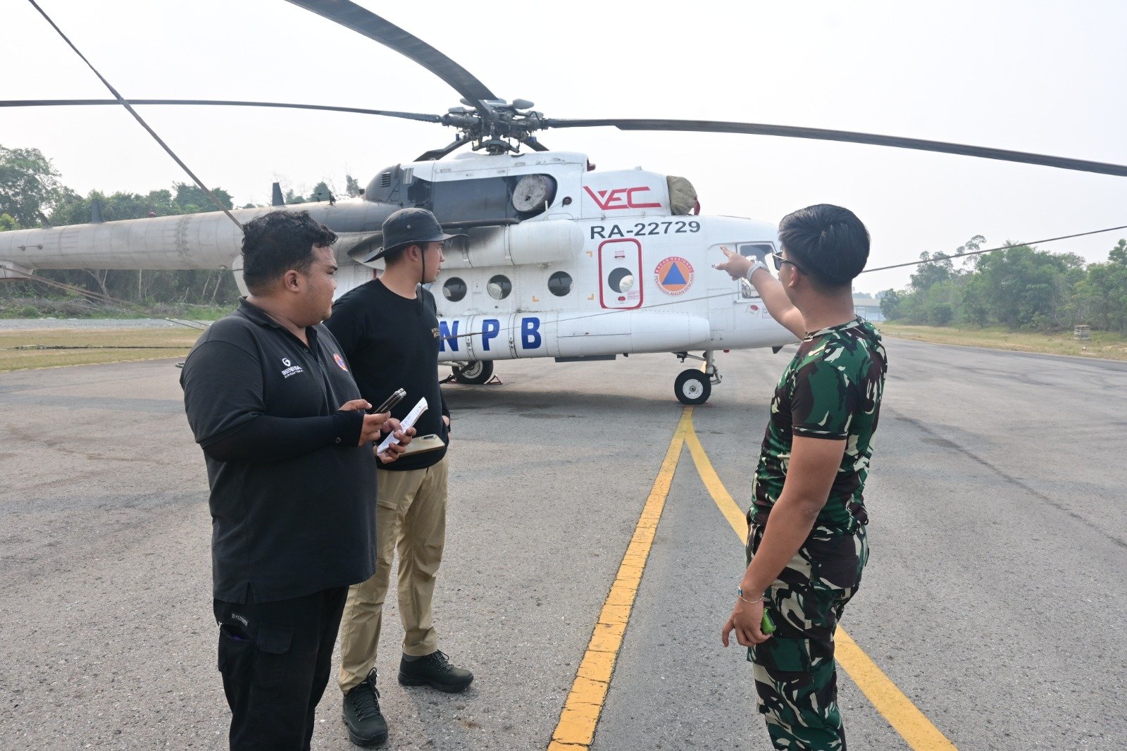 Hujan Turun, Satgasud Tetap Maksimalkan Water Bombing Karhutla Riau