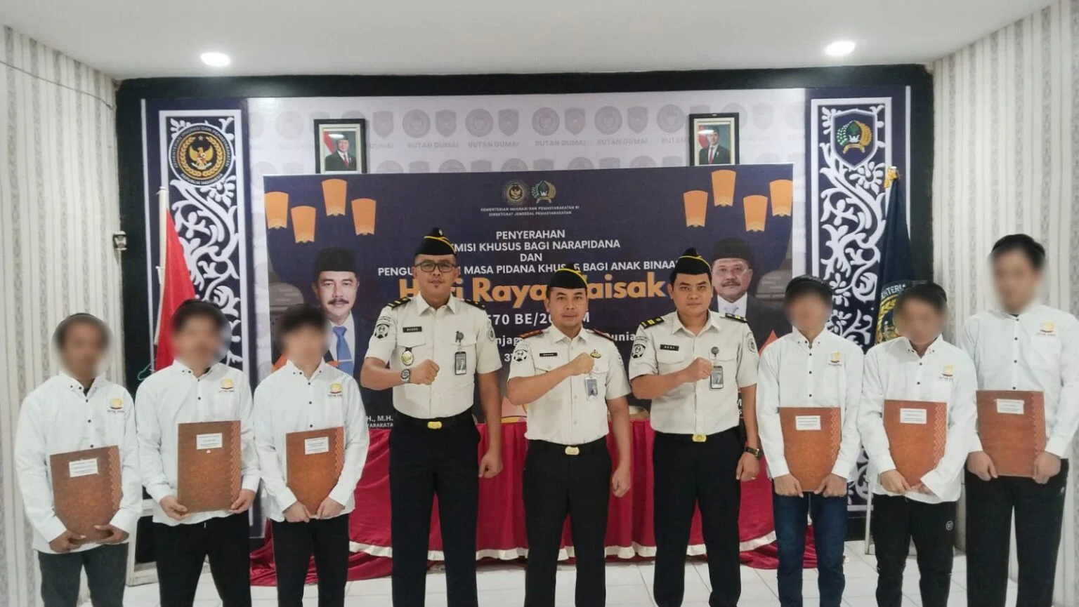Enam Warga Binaan Rutan Dumai Terima Remisi Khusus Hari Raya Waisak