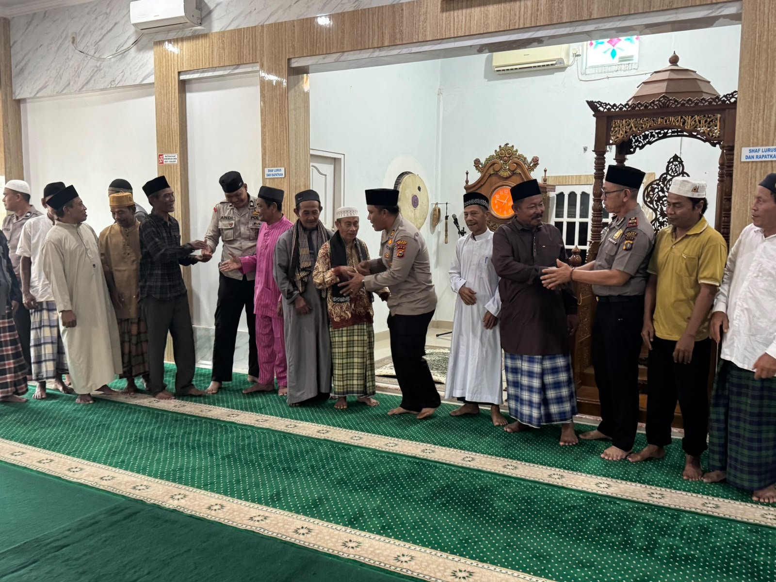 Perkuat Sinergi Polri dan Masyarakat, Polsek Dumai Barat Sambangi Masjid Nurul Islam