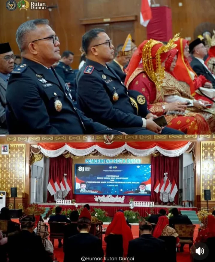 729 Warga Binaan Rutan Dumai Terima Remisi HUT ke-81 RI, 5 Orang Langsung Bebas