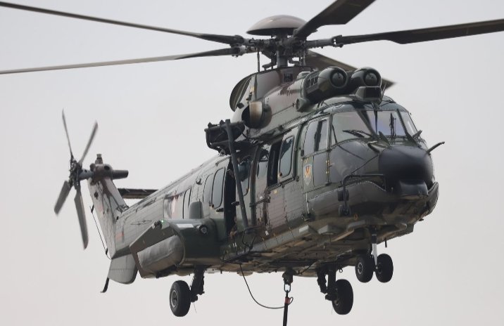 Heli Caracal TNI AU Gencarkan Patroli Pantau Karhutla Prov Riau
