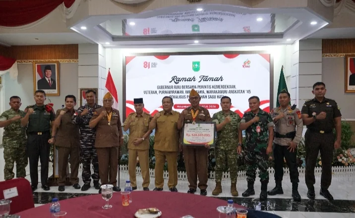 Pangdam XIX/Tuanku Tambusai Hadiri Ramah Tamah Veteran, Sagu Hati Jadi Simbol Penghormatan Pejuang