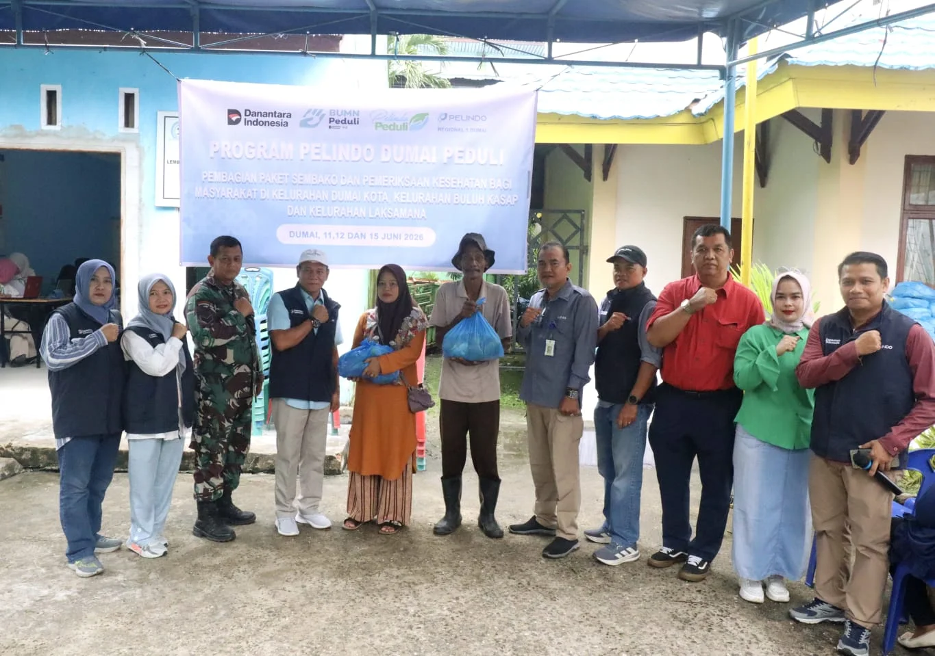 Tingkatkan Kesejahteraan Warga, Pelindo Dumai Salurkan Bantuan Sosial